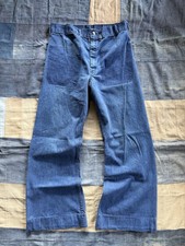 Vintage 60  s/70  s Vietnam Era Seafarer Bell Bottom Jeans Size 30