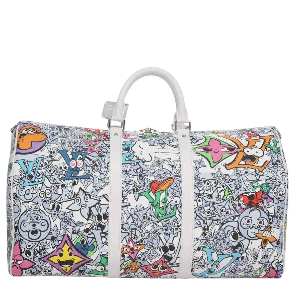 LOUIS VUITTON Monogram Comics Keepall Bandouliere 50 Bag M21863 LV Auth 95131SM image 2