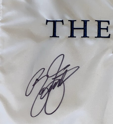 Bandiera Rickie Fowler firmata Players Championship Sawgrass golf pga beckett coa - Foto 2 di 12