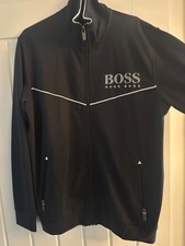 Hugo Boss Old Style Logo Tracksuit Jacket Navy Medium- BRAND NEW