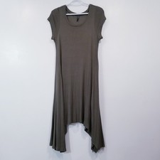 Cotton On Olive Green T-Shirt Dress Women size XS Short Sleeves Casual Layering