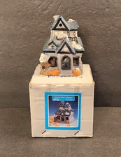 Vtg House of Lloyd Halloween Haunted House Potpourri Pot Wax Tealight Holder