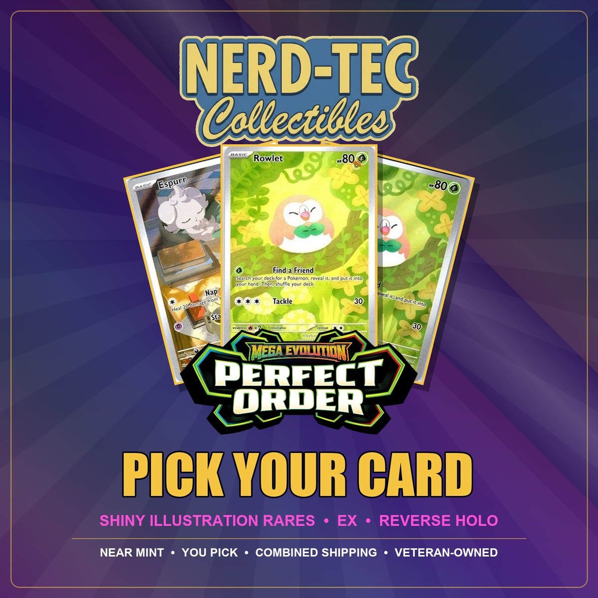 Pokemon ME03 Perfect Order Pick Your Card SIR IR ex Holo Shiny Chase NM