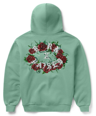 Born x Raised Roses Rocker Hoodie Sage 2026 Brand New Withtags