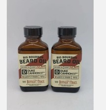 2 Pack Duke Cannon Big Bourbon Beard Oil Oak Barrel Scent Buffalo Trace 3 oz