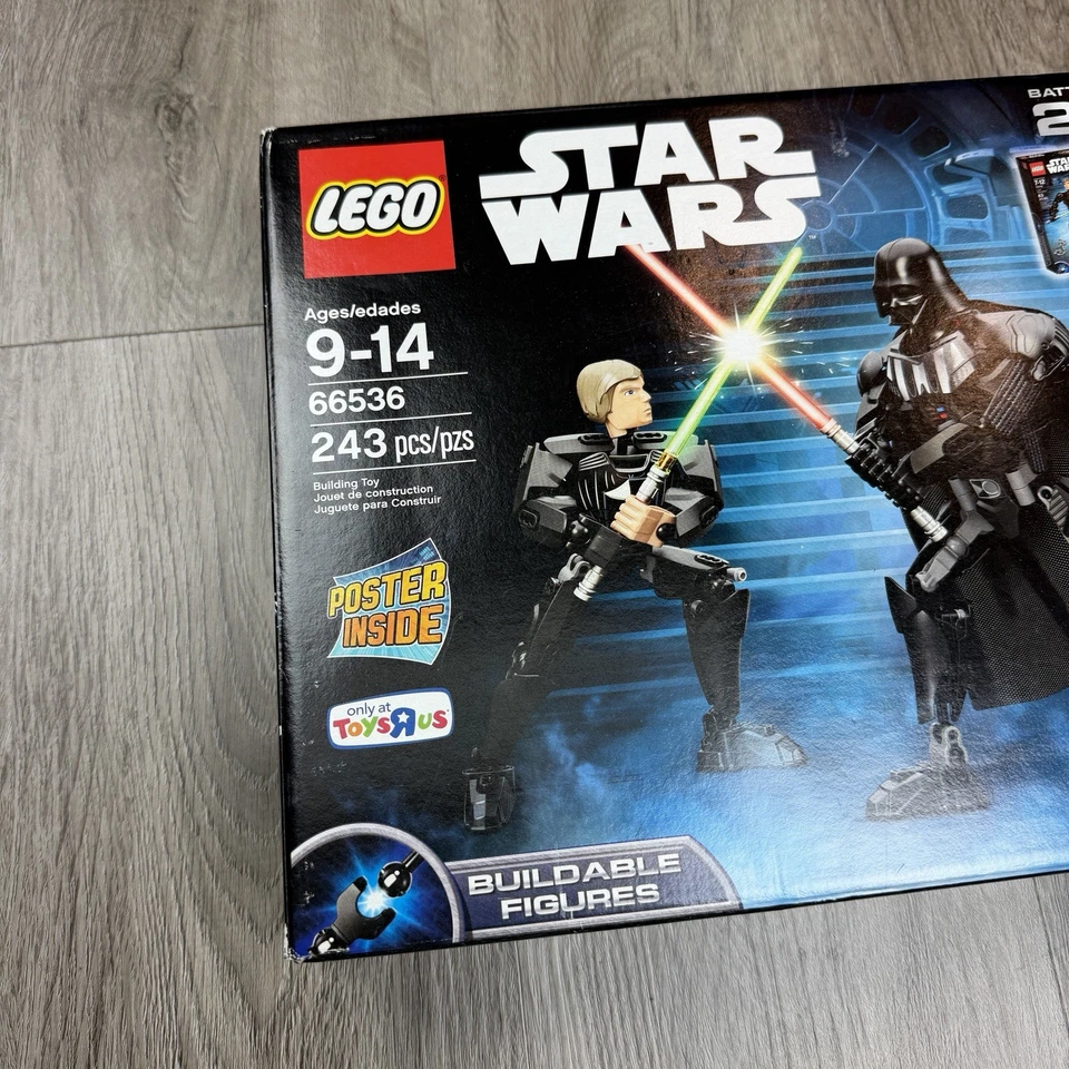 Lego Star Wars Luke Skywalker Darth Vader Building Toy Kit 66536 NIB Battle Pack - Image 2 of 4