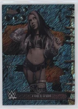 2025 Topps Chrome WWE x Cactus Jack Aqua Shimmer Refractor /199 Cora Jade 1j45