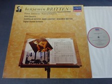 NM BRITTEN - PIANO & VIOLIN CONCERTOS LP, Richter, Lubotsky, LONDON 417 308-1