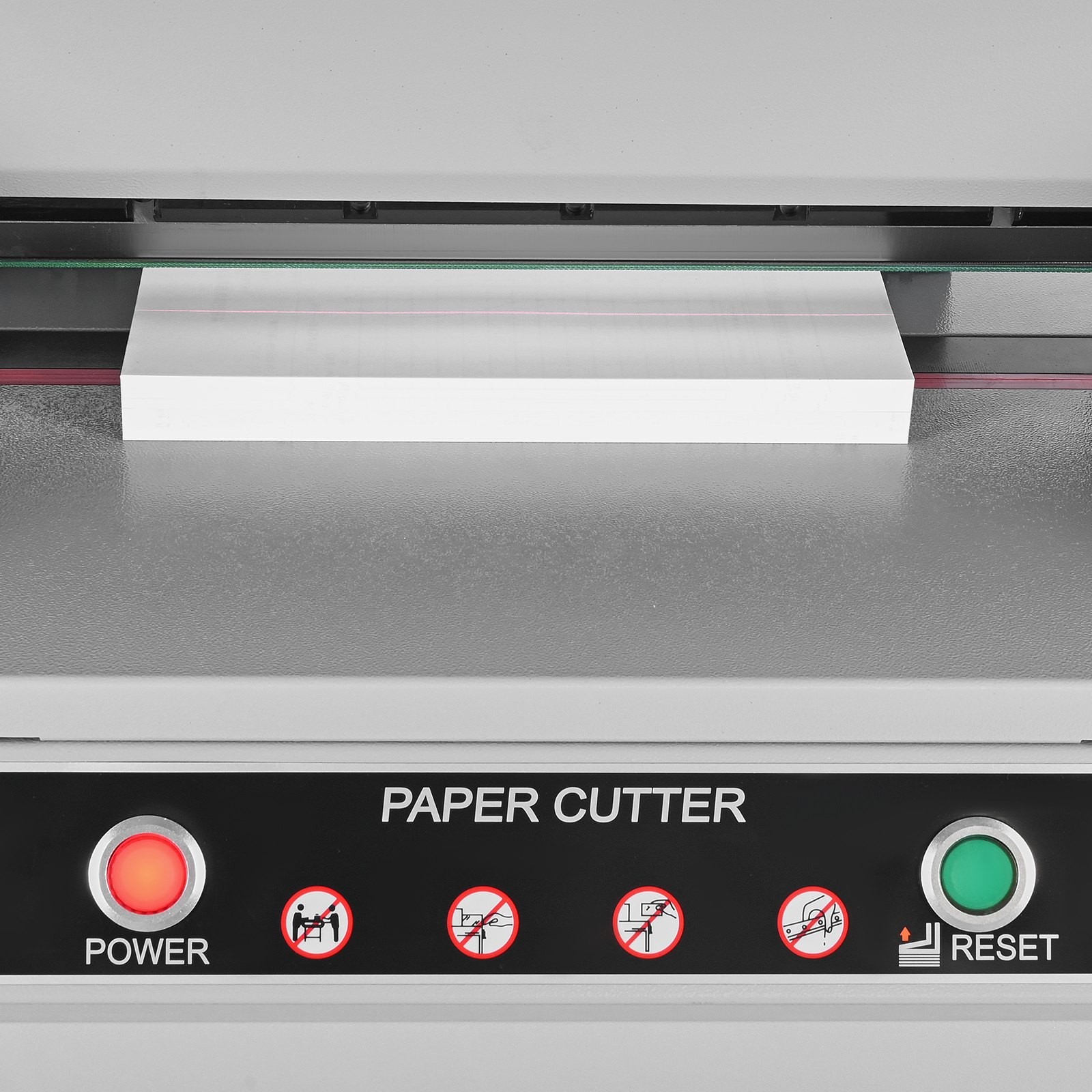 Electric Paper Cutter, Heavy Duty Metal Paper Cutter Machine, 17.72 inch Cutting