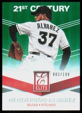 2015 Panini Elite 21st Century Green Henderson Alvarez /199 #73