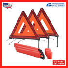 3 Pack Reflective Warning Triangles, Foldable Roadside Emergency Safety Kit
