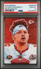 2024 NFL Panini Mosaic Patrick Mahomes II MM-PMS Micro Mosaic KC Chiefs - PSA 10