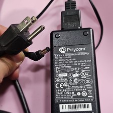 Polycom 48V AC/DC Adapter Switching Power Supply 6ft 2-Contact 2.5mm PSC18U-480