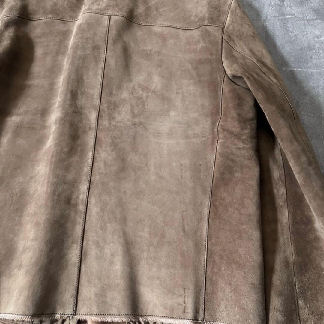 Vintage Prada Leather Suede Jacket [Brown] Size 50 image 5