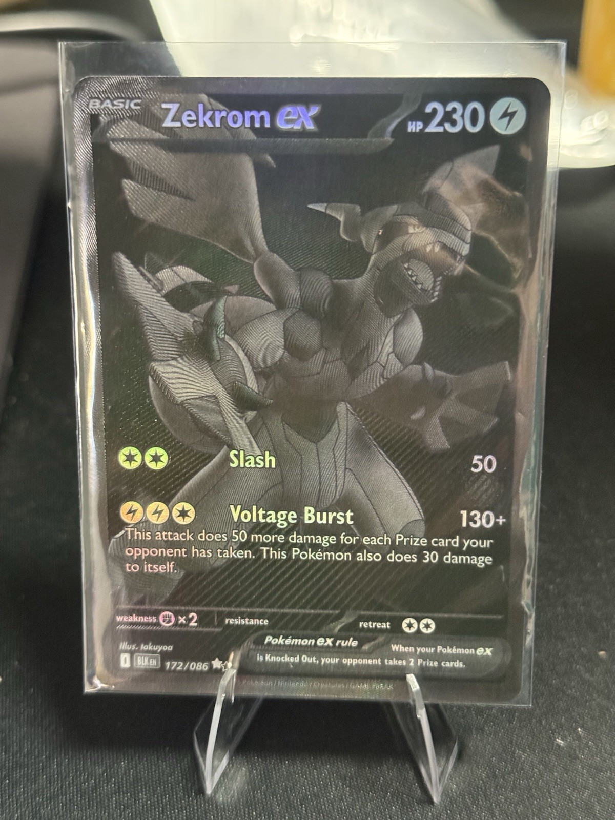 Pokemon Zekrom EX Black Bolt 172/086 Mint Condition PSA 10 CONTENDER