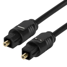 TOSLink Optical Audio Cable 12 Feet Male to Male Digital Fiber Optic SPDIF Cord