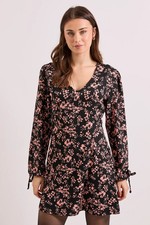 Dorothy Perkins Floral Mini Dress Womens Casual Dresses