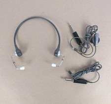 Vintage 50s TELEX HTW-2 Headset Twin Set & Cords Military Headphones Adjustable