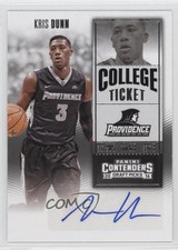 2016-17 Contenders Draft Picks College Ticket Kris Dunn (Black Jersey) Auto z9m