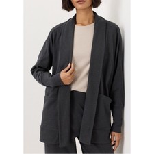 Pact Women s Organic Cotton Airplane Wrap Cardigan Charcoal Gray Size XL XXL