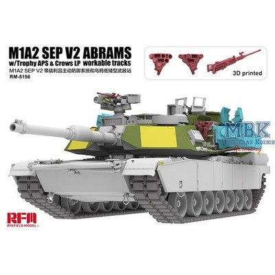 RYE FIELD MODEL RFM5156 M1A2 SEP V2 ABRAMS w/Trophy APS & Crows LP/w.track