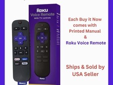 NEW Roku Voice Remote Compatible with All Roku Models Channel Shortcuts Sealed