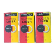 3 Relove by Revolution Water Activated Eyeliner #Double Up - 0.23 Oz Each