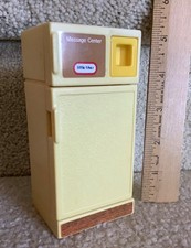 Vintage Little Tikes DOLLHOUSE Refrigerator- Door Opens/Closes VGUC