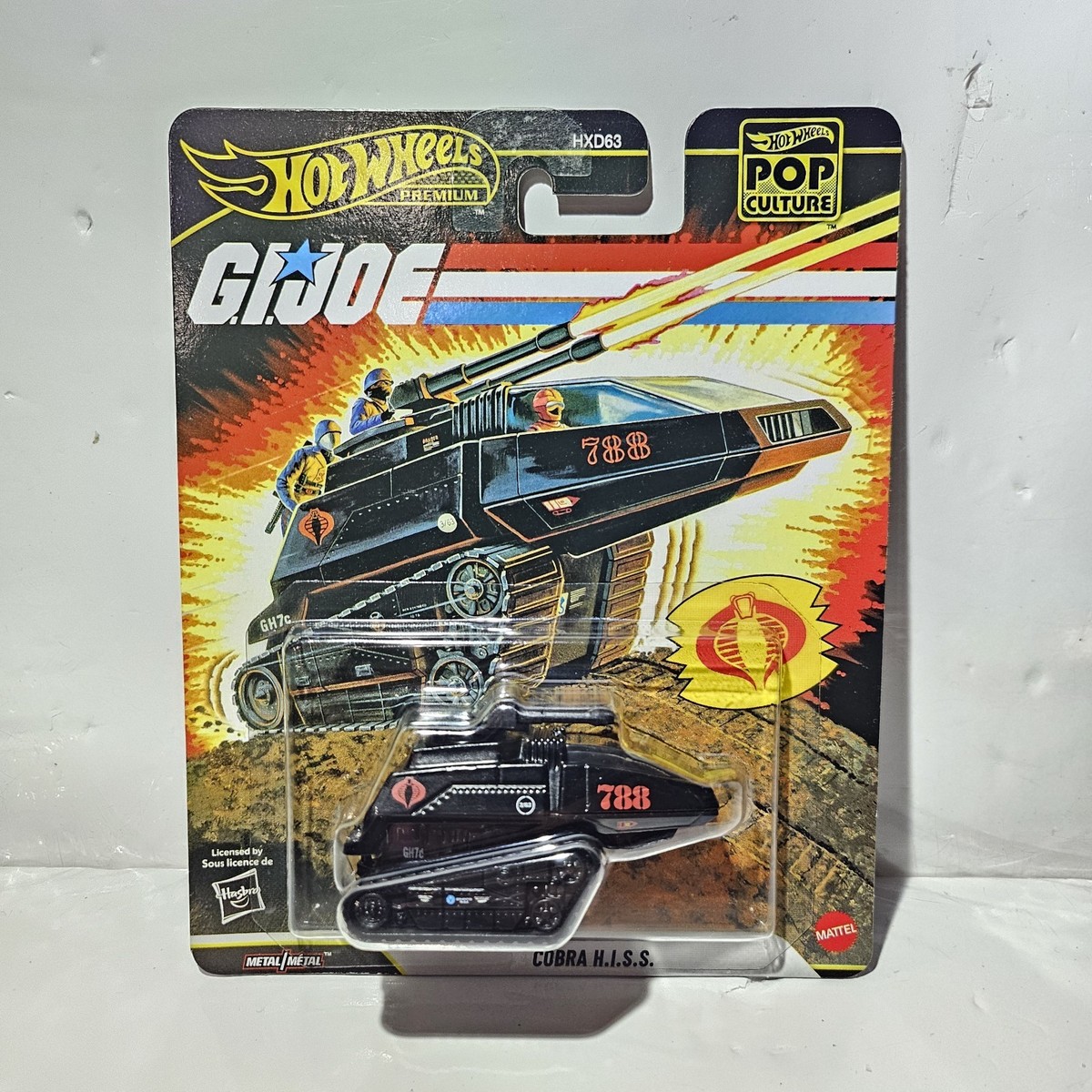 Hot Wheels COBRA H.I.S.S. 1:64 GI Joe Pop Culture Tank Limited