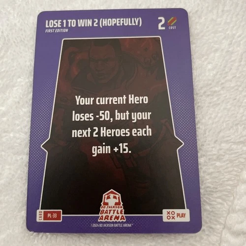 BO JACKSON BATTLE ARENA - ALPHA PLAY - PL-33 - LOSE 1 TO WIN 2 (HOPEFULLY)
