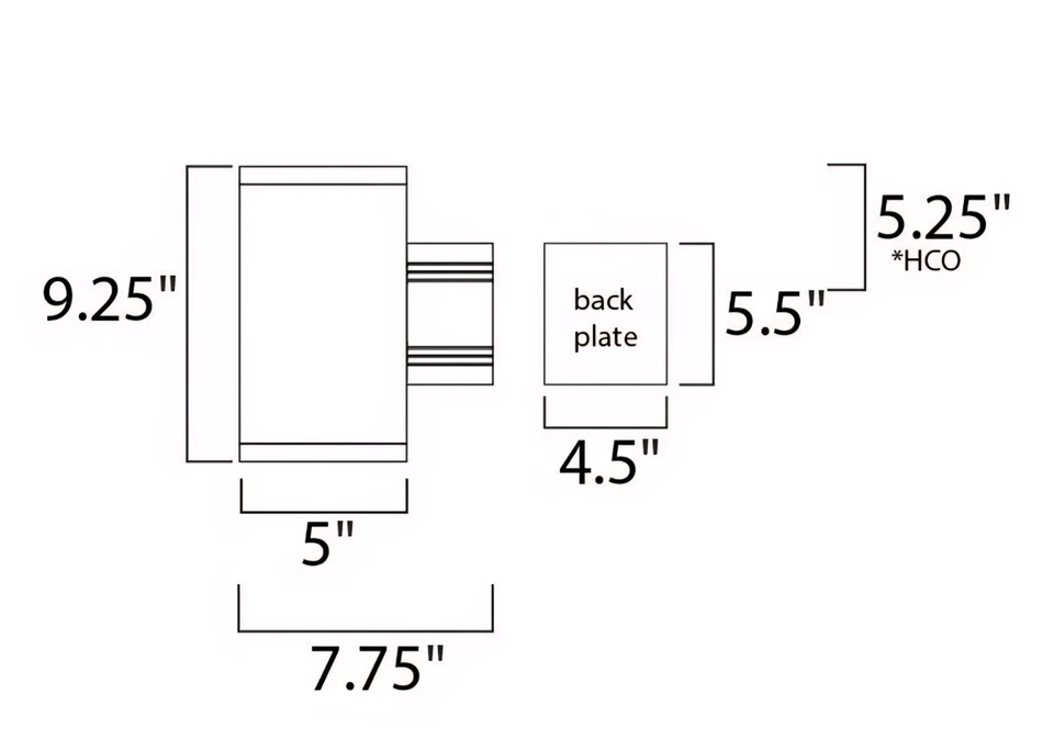 Maxim Lighting-Lightray - 9.25 15W 1 LED Wall Sconce-Architectural Bronze Finish - Image 2 of 4