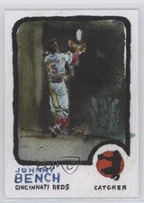 2024 Topps Spotlight By Andy Friedman Canvas Stock 9/10 Johnny Bench HOF 10y3