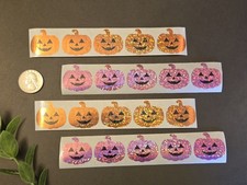 20 HALLOWEEN STICKERS/JACK O LANTERN STICKERS/PUMPKIN STICKERS/REWARD STICKERS