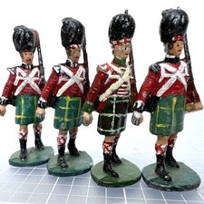 Scottish Black Watch Military Highlanders Toy Soldiers Painted 1/32 Figures Lot