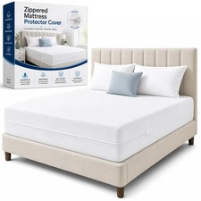 Zippered Mattress Encasement Waterproof Bed Bug Mattress Protector Cover Pad