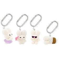 Blind Box  Anime Kawaii Weird Bunny Collectible Keychain Figure 1 Random Toy