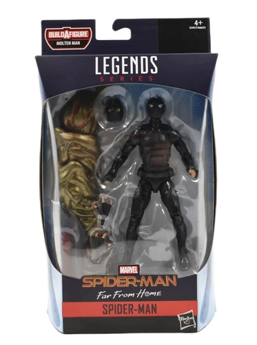 Marvel Legends Molten Man BAF Far From Home - Stealth Suit Spider-Man Figure