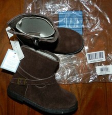 Biker Boots Brown Suede Gap Toddler size 5 6-12 mo New