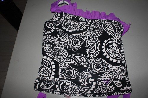 Black & White 2 Pcs Justice Tankini Swimsuit Size 18 - Picture 7 of 11