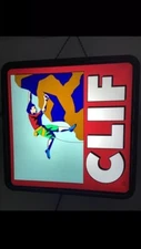 RARE large CLIF Mountain Climbers Bars Store Display Lighted Sign ***tk