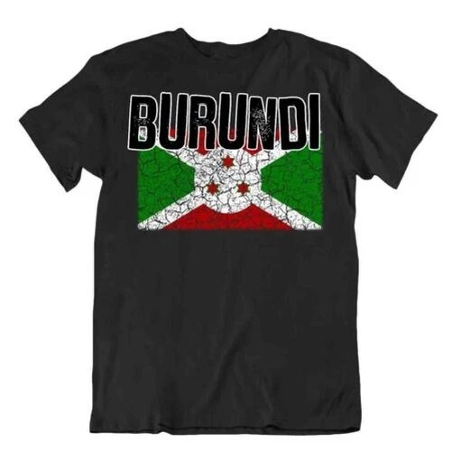 Flagge T-Shirt Burundi Mode Country Andenken Geschenk Pride Logo - Bild 1 von 1