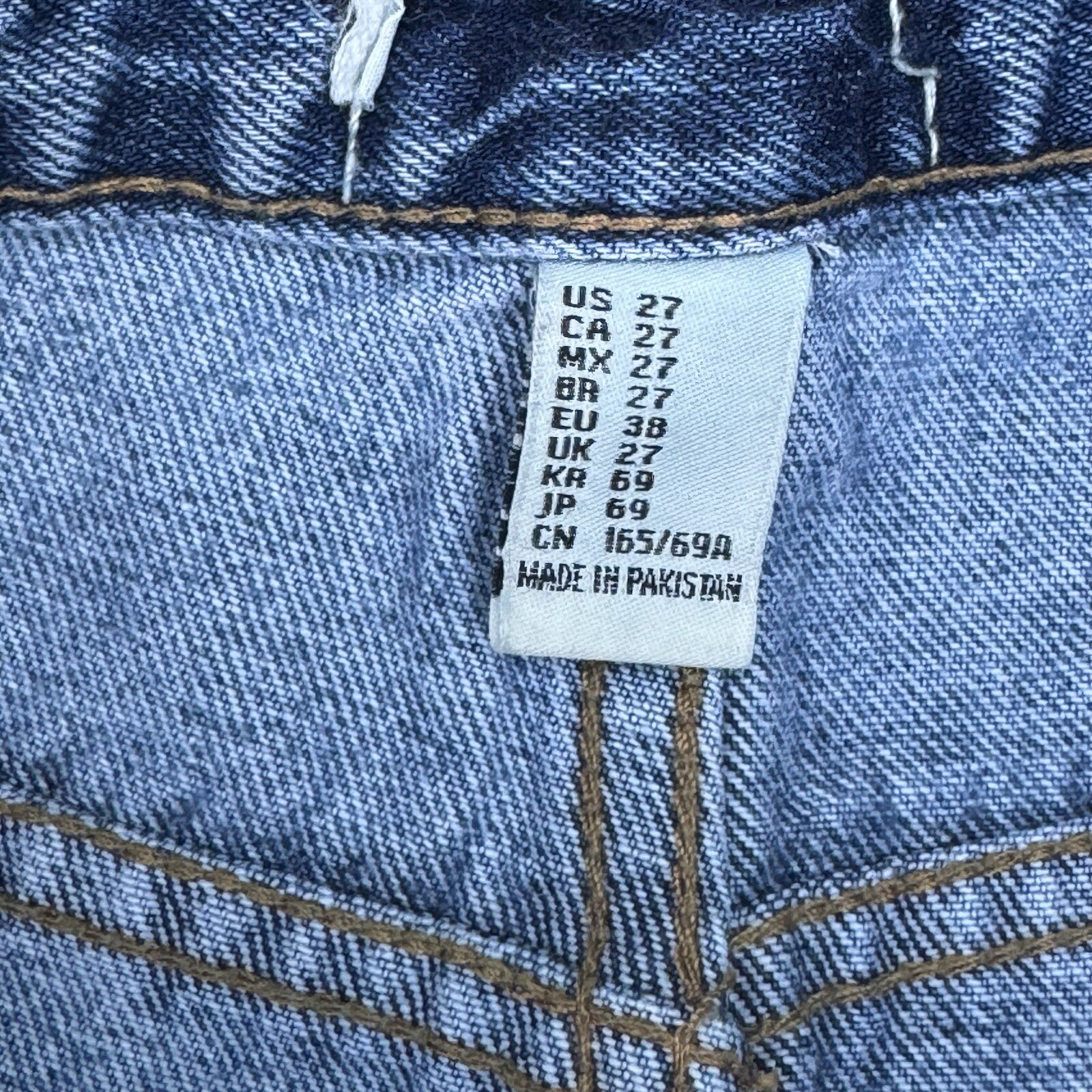 Forever 21 Women’s Denim Mid Rise Patchwork Strai… - image 10