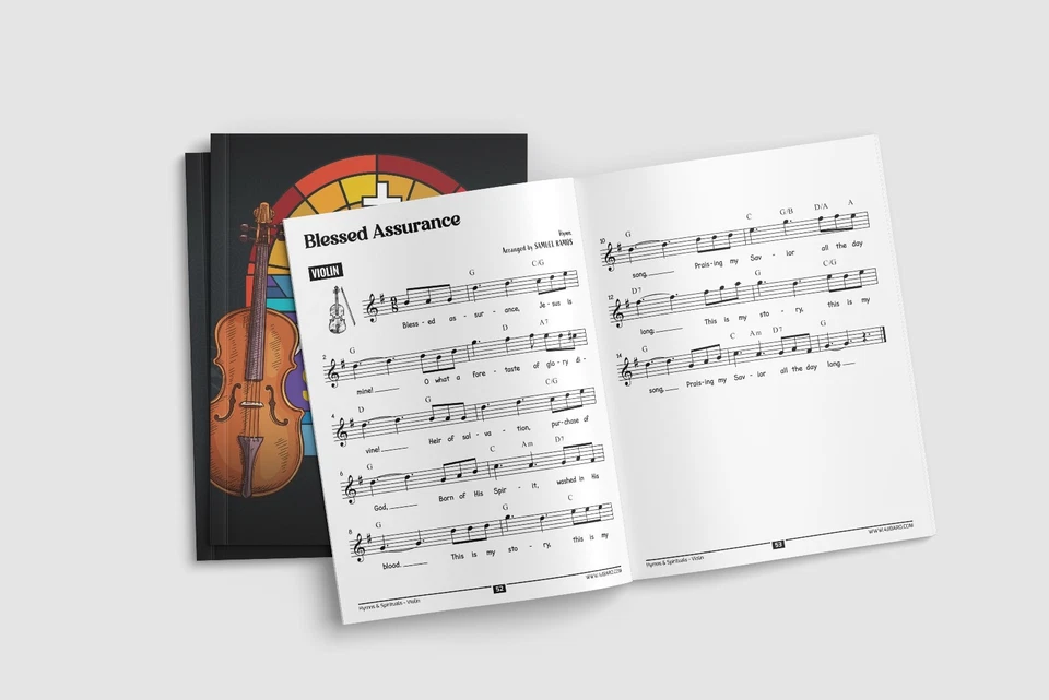 Hymns and Spirituals for Violin - 50 Easy to Play Heartfelt Songs of Praise - Image 3 of 4