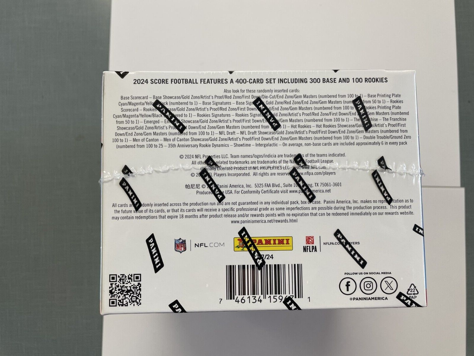 2024 SCORE FOOTBALL HOBBY BOX BRAND NEW FACTORY SEALED 4