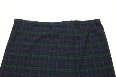 vintage an・an no.32 Vintage 70s Streetwear Womens Size 32 Knit Tartan Plaid Full