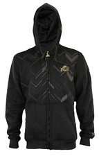 Zipway NBA Men's Cleveland Cavaliers Signature Black and Gold Full Zip Hoodie