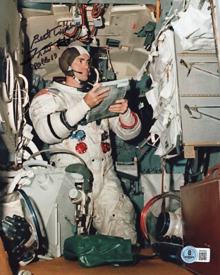 RARE Fred Haise JR Autographed Signed APOLLO 13 Astronaut 8x10 Photo Beckett BAS