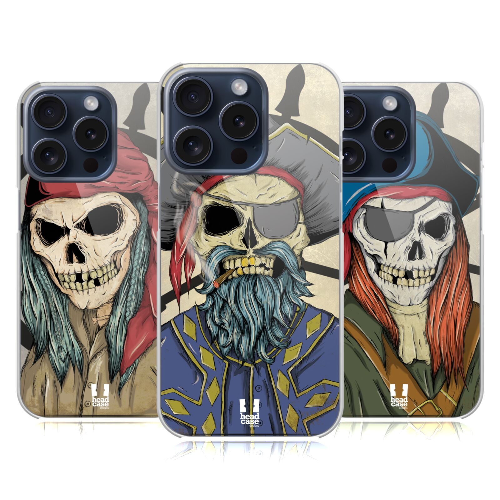 HEAD CASE DESIGNS SKULL PIRATES HARD BACK CASE FOR APPLE iPHONE PHONES