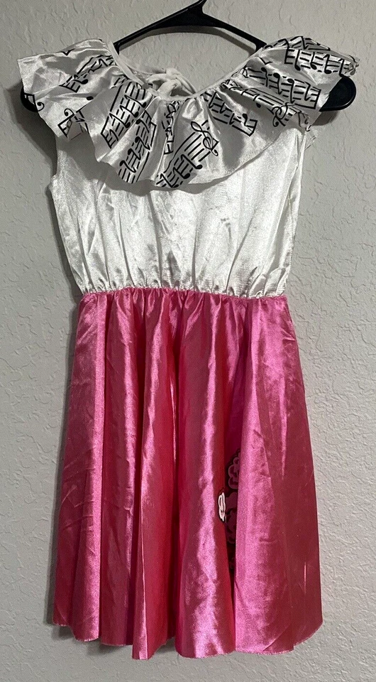 Disfraz Falda Caniche Estilo Años 50 Rosa y Blanco Niñas Talla 10 Foto 2 de 4