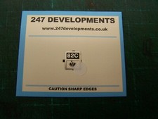 "0" Gauge 247 Developments Shed Plate 82C
